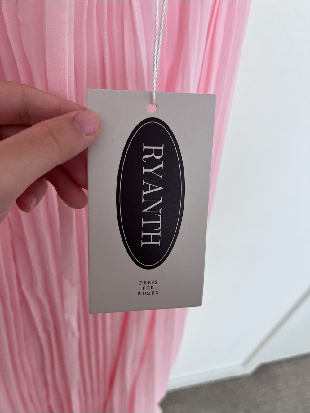 NWT RYANTH Baby Pink Pleated Strapless Maxi Dress - Picture 3 of 11